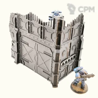 Описание картинки Двухэтажная руина А Armored Ruins set|11th ed | Warhammer 40K от Rev127 по цене 600руб | Свободный Рынок Миниатюр - СРМ