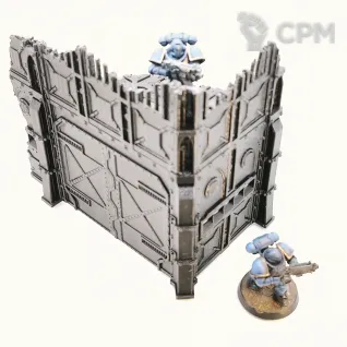 Описание картинки Двухэтажная руина А Armored Ruins set|11th ed | Warhammer 40K от Rev127 по цене 600руб | Свободный Рынок Миниатюр - СРМ