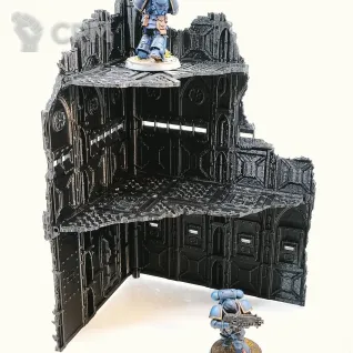 Описание картинки Трёхэтажная руина А Armored Ruins set |11th ed | Warhammer 40K от Rev127 по цене 1 200руб | Свободный Рынок Миниатюр - СРМ