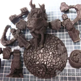 Описание картинки Contemptor Dreadnought Нургла с 2xVolkite Culverin от 3Д печать миниатюр по цене 1 108руб | Свободный Рынок Миниатюр - СРМ