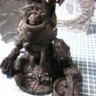 Описание картинки Contemptor Dreadnought Нургла с 2xVolkite Culverin от 3Д печать миниатюр по цене 1 108руб | Свободный Рынок Миниатюр - СРМ