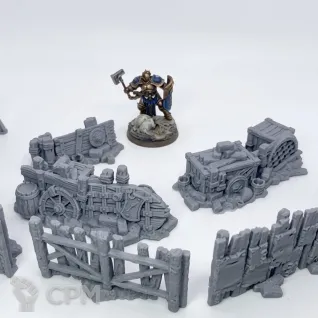 Описание картинки Баррикады от 3D Wargaming по цене 1 500руб | Свободный Рынок Миниатюр - СРМ