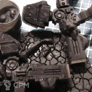 Описание картинки Contemptor Dreadnought Нургла с 2xVolkite Culverin от 3Д печать миниатюр по цене 1 108руб | Свободный Рынок Миниатюр - СРМ