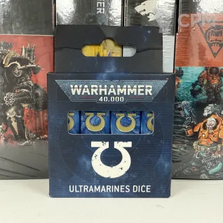 Описание картинки Ultramarines dice set от Slobarev  по цене 3 500руб | Свободный Рынок Миниатюр - СРМ