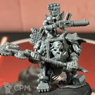 Описание картинки Варбосс | Warboss in Mega Armour от Overking по цене 3 200руб | Свободный Рынок Миниатюр - СРМ