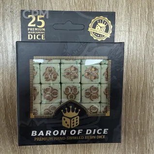 Описание картинки Baron of Dice death guard dice set от Slobarev  по цене 5 500руб | Свободный Рынок Миниатюр - СРМ
