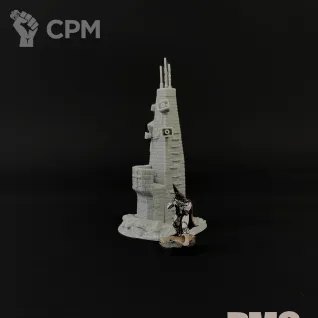 Описание картинки LoudSpeaker Tower terrain/Башня с громковговорителями от DrunkMag0sFactorum по цене 600руб | Свободный Рынок Миниатюр - СРМ