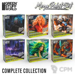 Описание картинки Набор акриловых красок для моделирования Green Stuff World: Paint Set - Dipping collection от SectorA13 по цене 66 666руб | Свободный Рынок Миниатюр - СРМ