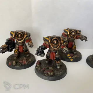 Описание картинки Iron Warriors Cataphractii Terminators OLD от KasRkin_89 по цене 2 250руб | Свободный Рынок Миниатюр - СРМ