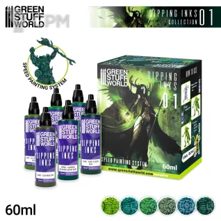 Описание картинки Набор акриловых красок для моделирования Green Stuff World: Paint Set - Dipping collection от SectorA13 по цене 66 666руб | Свободный Рынок Миниатюр - СРМ
