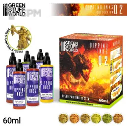 Описание картинки Набор акриловых красок для моделирования Green Stuff World: Paint Set - Dipping collection от SectorA13 по цене 66 666руб | Свободный Рынок Миниатюр - СРМ