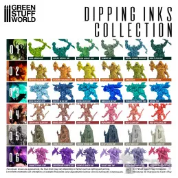 Описание картинки Набор акриловых красок для моделирования Green Stuff World: Paint Set - Dipping collection от SectorA13 по цене 66 666руб | Свободный Рынок Миниатюр - СРМ
