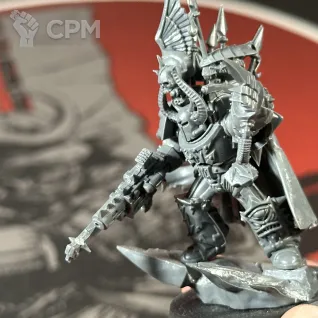 Описание картинки Chaos Lord in Terminator Armour от Overking по цене 2 000руб | Свободный Рынок Миниатюр - СРМ