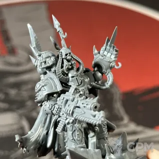 Описание картинки Chaos Lord in Terminator Armour от Overking по цене 2 000руб | Свободный Рынок Миниатюр - СРМ