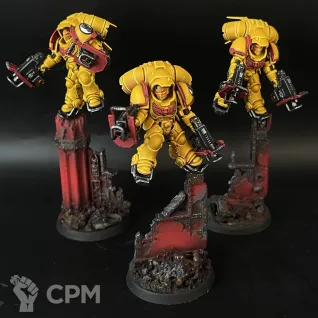 Описание картинки Imperial Fists in Gravis Armour + битцы, декали и кубики от Nalivainen по цене 40 000руб | Свободный Рынок Миниатюр - СРМ