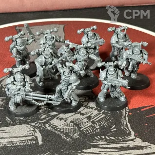 Описание картинки Chaos Space Marines: Legionaries от Overking по цене 3 500руб | Свободный Рынок Миниатюр - СРМ