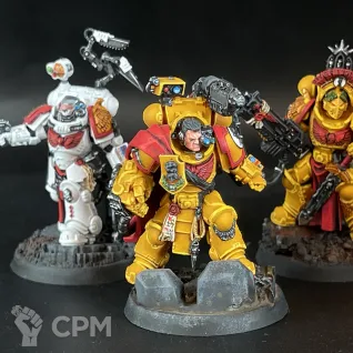Описание картинки Imperial Fists in Gravis Armour + битцы, декали и кубики от Nalivainen по цене 40 000руб | Свободный Рынок Миниатюр - СРМ