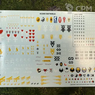 Описание картинки Eldar decals от Slobarev  по цене 300руб | Свободный Рынок Миниатюр - СРМ