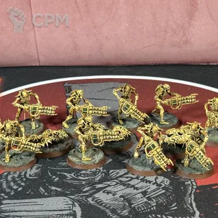 Описание картинки Necrons Warriors Gauss Reaper / Gauss Flayer 4 пачки от Overking по цене 8 000руб | Свободный Рынок Миниатюр - СРМ
