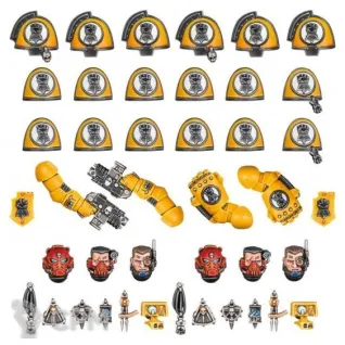 Описание картинки Imperial Fists upgrades x2 от Malym56 по цене 1 500руб | Свободный Рынок Миниатюр - СРМ