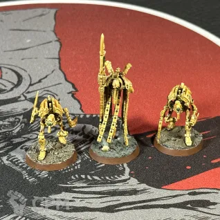 Описание картинки Necron Plasmancer + Cryptothralls от Overking по цене 1 800руб | Свободный Рынок Миниатюр - СРМ