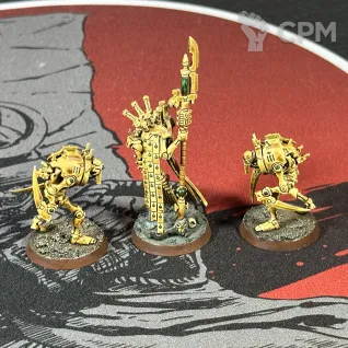 Описание картинки Necron Plasmancer + Cryptothralls от Overking по цене 1 800руб | Свободный Рынок Миниатюр - СРМ
