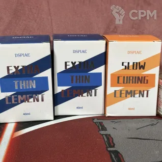 Описание картинки DSPIAE Extra Thin Cement (синий) Быстросохнущий сверхтекучий клей для пластика от Overking по цене 500руб | Свободный Рынок Миниатюр - СРМ