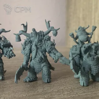 Описание картинки Чумные космодесантники / Plague Space Marines от Flameborn_Minis по цене 180руб | Свободный Рынок Миниатюр - СРМ