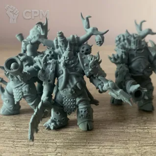 Описание картинки Чумные космодесантники / Plague Space Marines от Flameborn_Minis по цене 180руб | Свободный Рынок Миниатюр - СРМ