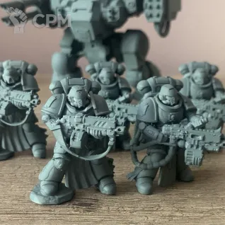 Описание картинки Космодесантники Империума – Грозные Сыны Императора от Flameborn_Minis по цене 100руб | Свободный Рынок Миниатюр - СРМ