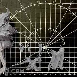 Описание картинки Chaos Lord on Karkadrak от R.E.print по цене 750руб | Свободный Рынок Миниатюр - СРМ