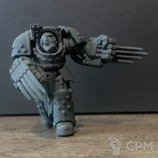Описание картинки Космодесантники Империума – Грозные Сыны Императора от Flameborn_Minis по цене 180руб | Свободный Рынок Миниатюр - СРМ