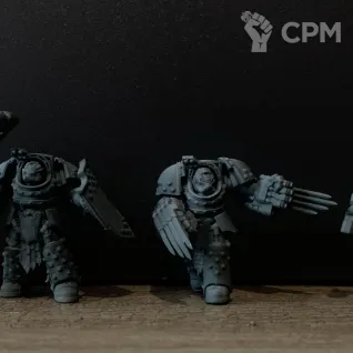 Описание картинки Космодесантники Империума – Грозные Сыны Императора от Flameborn_Minis по цене 150руб | Свободный Рынок Миниатюр - СРМ