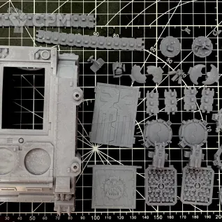 Описание картинки Khorne Rhino от R.E.print по цене 1 390руб | Свободный Рынок Миниатюр - СРМ