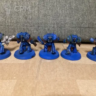 Описание картинки cataphractii terminators Alpha legion от User57488 по цене 1 900руб | Свободный Рынок Миниатюр - СРМ