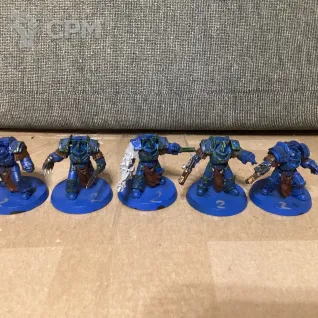 Описание картинки cataphractii terminators Alpha legion от User57488 по цене 1 900руб | Свободный Рынок Миниатюр - СРМ