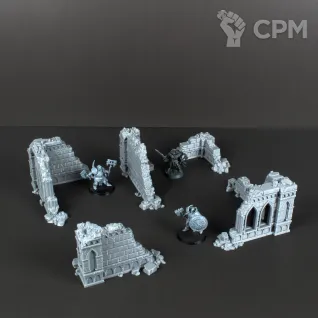 Описание картинки Набор террейна "Малые Руины" от Brother Ork по цене 1 450руб | Свободный Рынок Миниатюр - СРМ
