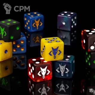 Описание картинки Battletech Demon Hounds dice - Baron of Dice от Mini Wargame по цене 3 950руб | Свободный Рынок Миниатюр - СРМ