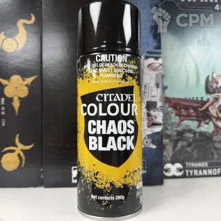 Описание картинки Citadel colour Chaos black spray от Slobarev  по цене 2 000руб | Свободный Рынок Миниатюр - СРМ