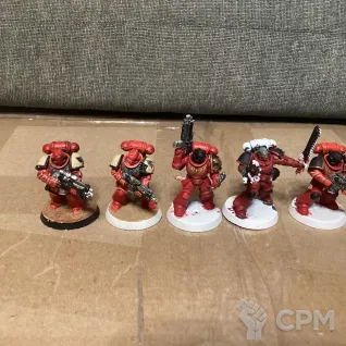Описание картинки Blood angels intercessor squad от User57488 по цене 2 100руб | Свободный Рынок Миниатюр - СРМ