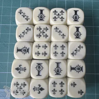 Описание картинки Adepta Sorroritas dice set от Dmiter по цене 9 500руб | Свободный Рынок Миниатюр - СРМ