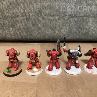 Описание картинки Blood angels intercessor squad от User57488 по цене 2 100руб | Свободный Рынок Миниатюр - СРМ