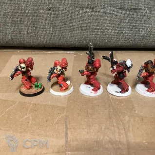 Описание картинки Blood angels intercessor squad от User57488 по цене 2 100руб | Свободный Рынок Миниатюр - СРМ