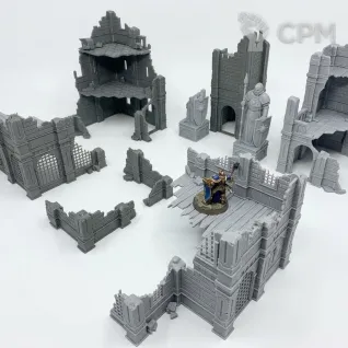 Описание картинки Набор Азирских руин от 3D Wargaming по цене 4 300руб | Свободный Рынок Миниатюр - СРМ
