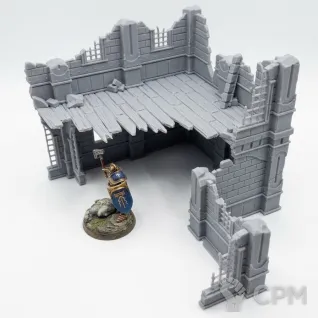 Описание картинки Азирская 2х этажная руина от 3D Wargaming по цене 1 000руб | Свободный Рынок Миниатюр - СРМ