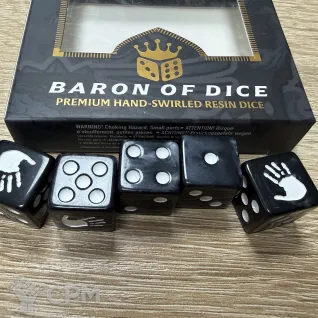 Описание картинки Baron of dice White hand of Saruman dice x5 от Slobarev  по цене 1 000руб | Свободный Рынок Миниатюр - СРМ
