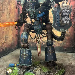 Описание картинки Chaos cerastus knight castigator от Comrade.Souljah по цене 40 000руб | Свободный Рынок Миниатюр - СРМ
