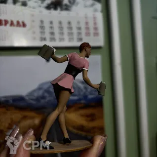 Описание картинки Девушка Pin Up с пивом от DUNIASHA по цене 4 500руб | Свободный Рынок Миниатюр - СРМ