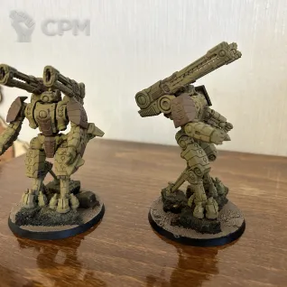 Описание картинки Broadside Battlesuit 2 шт от Заяц_ по цене 1 300руб | Свободный Рынок Миниатюр - СРМ