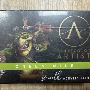 Описание картинки Scalecolour Artist green mile green paint set от Slobarev  по цене 3 000руб | Свободный Рынок Миниатюр - СРМ